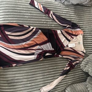 Cache Elegant Pink and Purple Dress